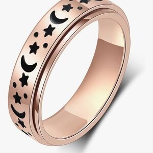 Elegant Celestial Rose Gold Ring